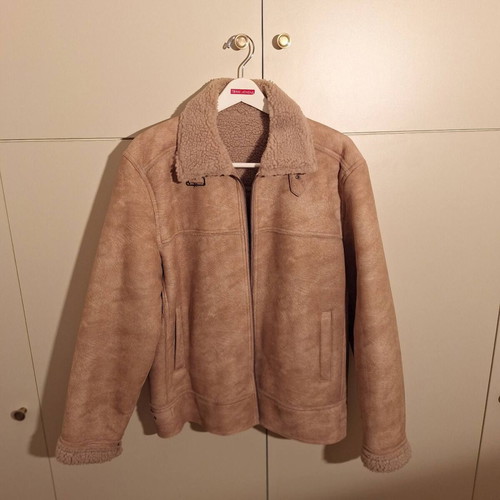 Aviator jacket Zara camel with sheep fur lining, like new, size L