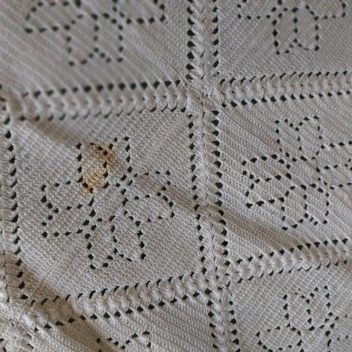 Handmade blanket like new, vintage heirloom 196x145 cm