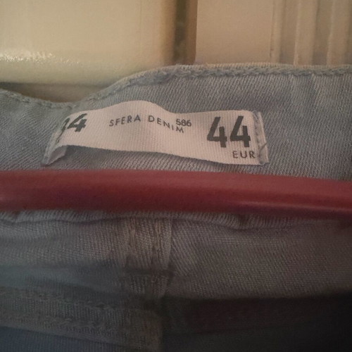 Jeans with frayed edges like new, size XXL