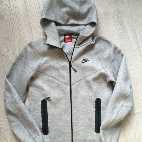 Nike Tech Fleece Windrunner Full Zip Hoodie Gray Mens Size S like new