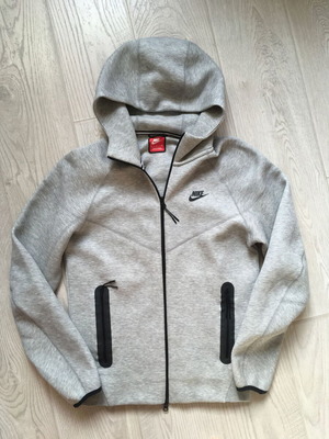 Nike Tech Fleece Windrunner Full Zip Hoodie Gray Mens Size S like new