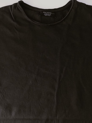 Bershka women's black short sleeve blouse, size S