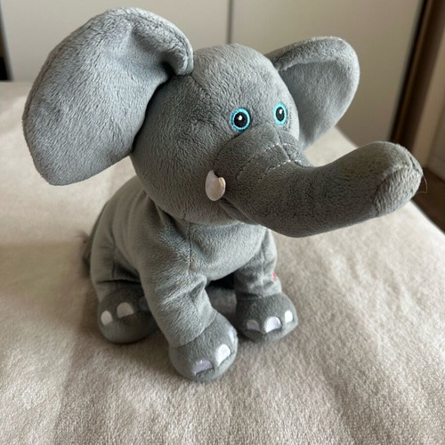 Elephant Plush Talking Toy Like New