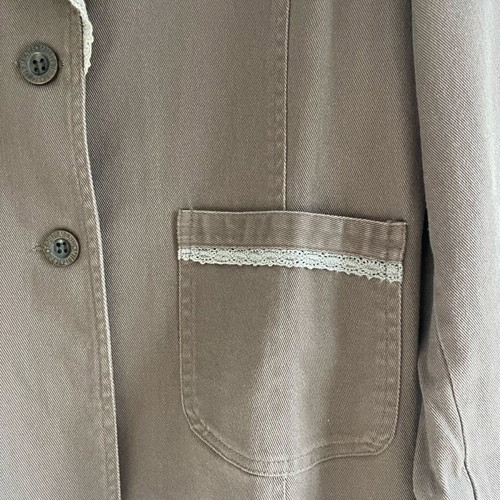Brown jacket used with lace no XL
