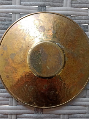 Small decorative ashtray used, copper