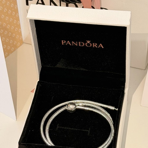 Pandora necklace, silver