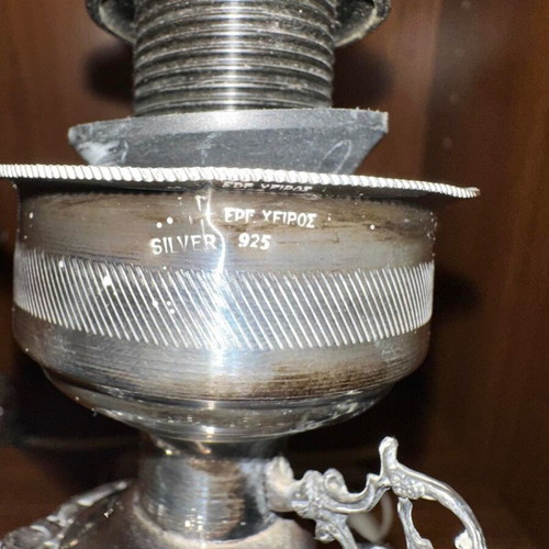 Silver lamp 925 handmade like new (Design 4)