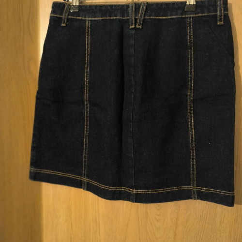 Denim skirt with buttons Stradivarius like new, size L