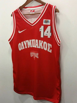 Olympiacos Basket Jersey Replica 1997-98 Καινούργιο, μέγεθος Large