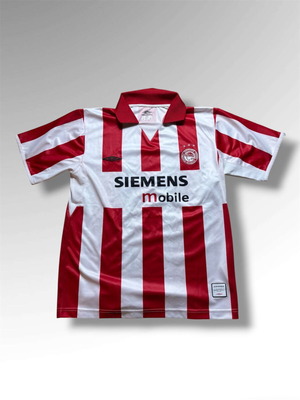 Olympiakos Siemens Mobile Vintage Jersey Small, Like New