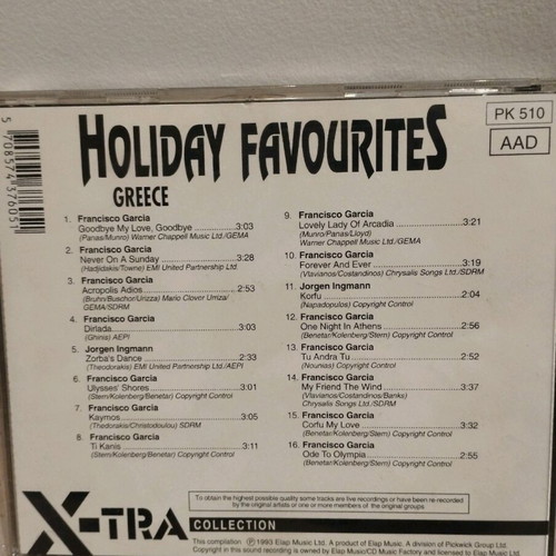 Holiday Favourites Greece CD like new, pop