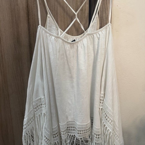 Toi&Moi blouse like new with fringes and lace, size L