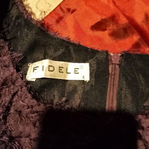 Fidele blouse with small fringes like new, purple, size L