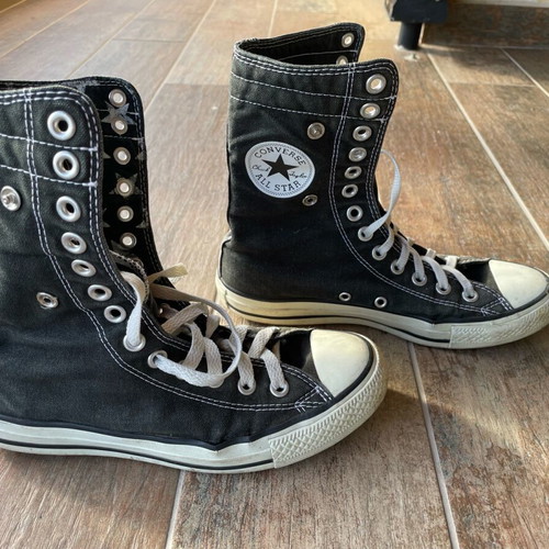 Converse All Star boots used, size 38, black and white