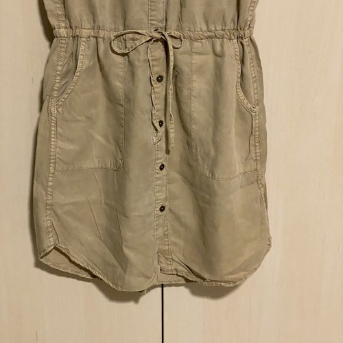 Dress safari style soft thin denim beige H&M like new
