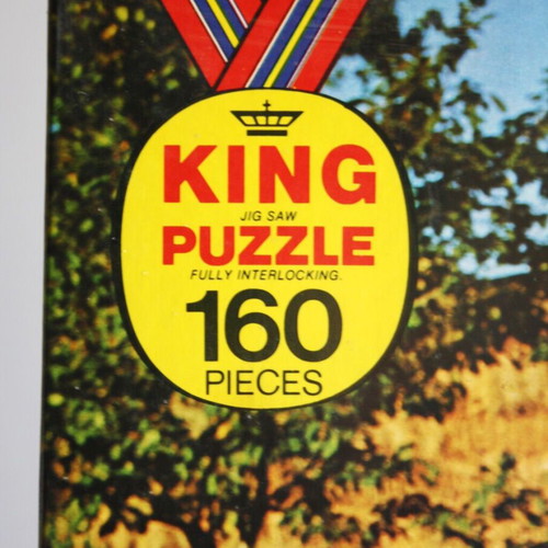 Vintage 70's King Puzzle horse and dog 160 pieces sealed new