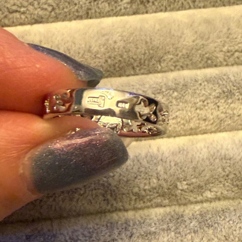 Jenavi silver ring with pearl new, white and silver