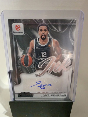Sterling Brown Autograph Ink Panini Euroleague Card like new 1/99