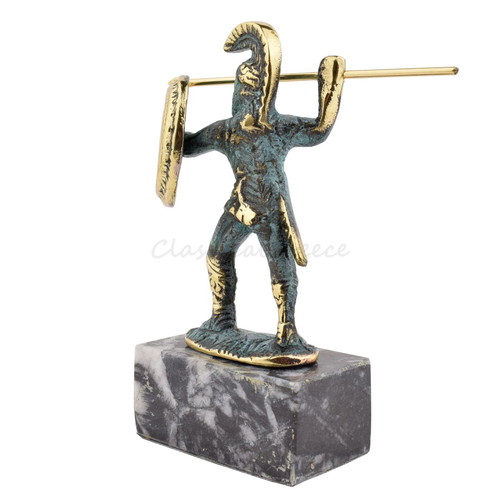 Bronze decorative statue Leonidas King of Sparta new 13 cm