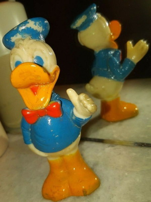 Donald Duck φιγούρα πλαστική μεταχειρισμένη 4 ίντσες 1977 Gabriel Ind Inc