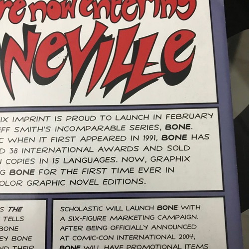 Bone Out From Boneville Ashcan Jeff Smith new comic