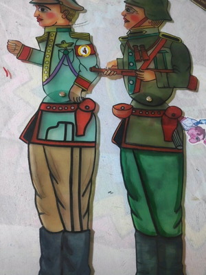 German Soldiers Karagiozis New Plastic Figures