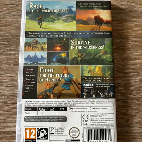 The Legend of Zelda Breath of the Wild Nintendo Switch game