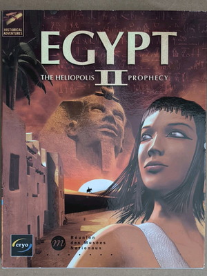 Egypt II The Heliopolis Prophecy PC CD-ROM like new, Big Box