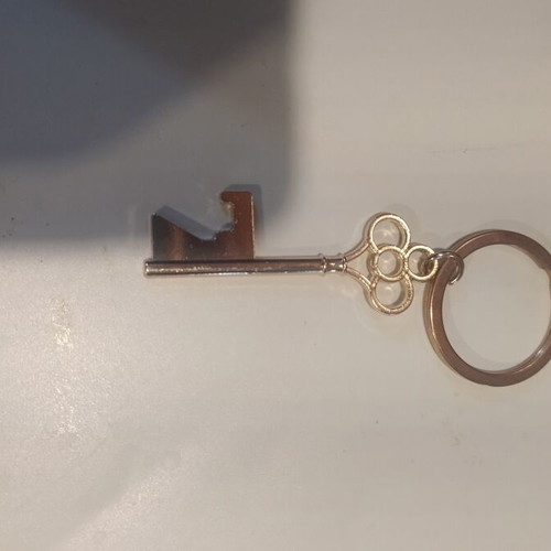 Keychain gold color with key design new