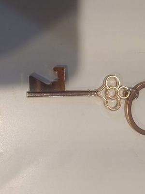 Keychain gold color with key design new