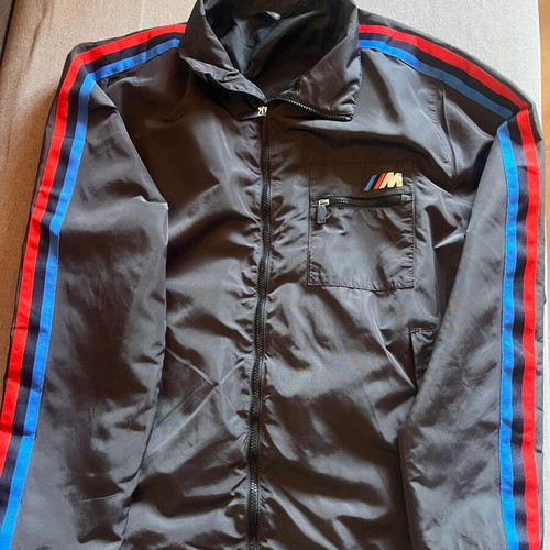 BMW Motorsport Jacket like new, black with red and blue stripes, 3XL