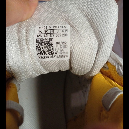 Adidas Originals Crazy 1 Lakers Home sneakers used, size 47.5