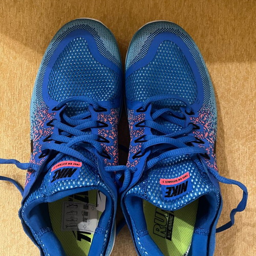 Nike Free Rn Distance 2 athletic shoes used, size 42, blue
