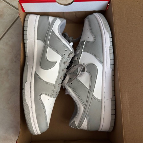 Nike Dunk Low women's size 42.5 new, white and grey sneakers