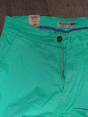 Elastic spring pants new, green, size XXL