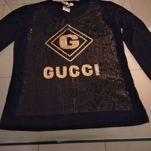 Gucci blouse used, black, size L with design