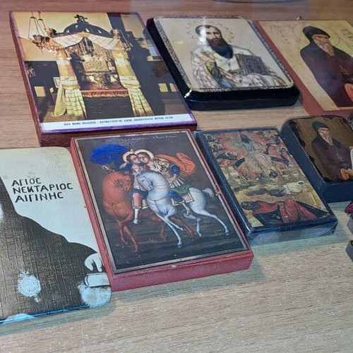 Religious icons used, pack all together in good condition