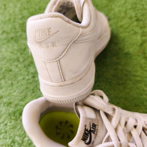 Nike Air Force athletic shoes used, size 38, white leather