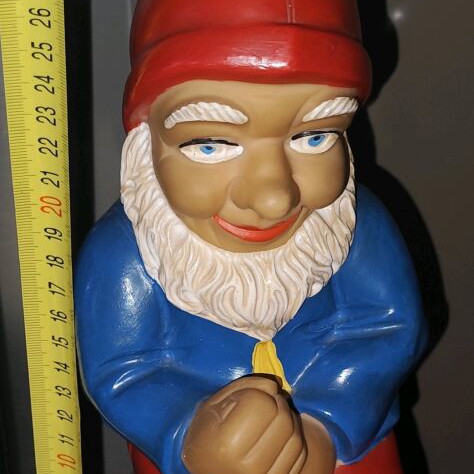 Plastic vintage gnome used