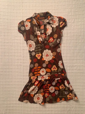 Bershka dress size S used, brown multicolor floral