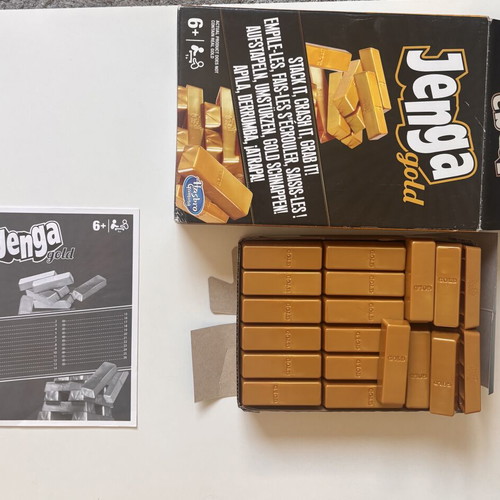 Jenga Gold limited edition game like new