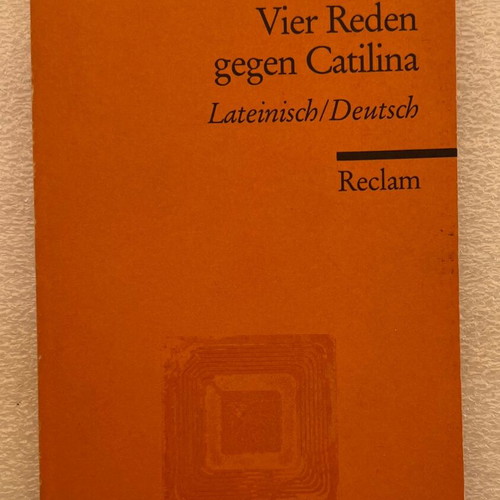 Cicero Vier Reden gegen Catilina book used, German language