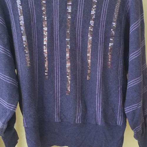 Purple thin pullover used, size M/L