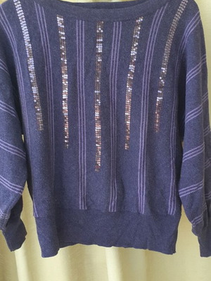 Purple thin pullover used, size M/L