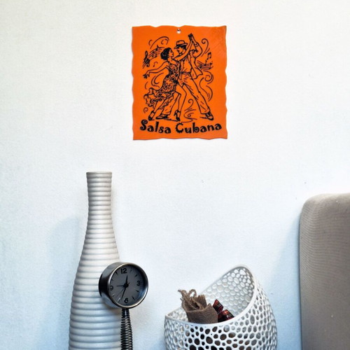 3D Printed Salsa Dancing Couple Wall Decor, New