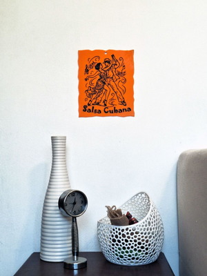 3D Printed Salsa Dancing Couple Wall Decor, New