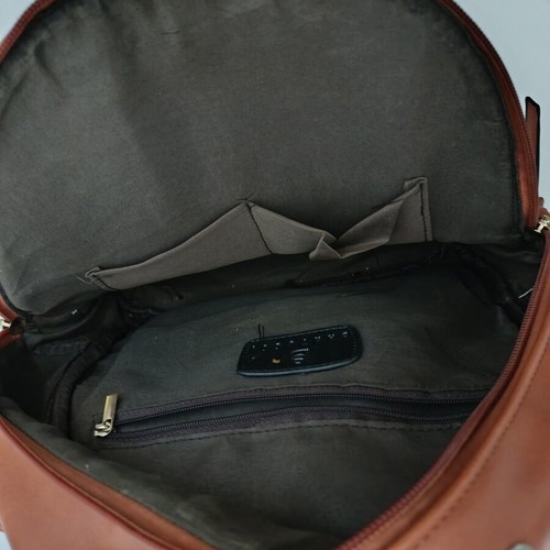 Women's backpack bag used, brown
