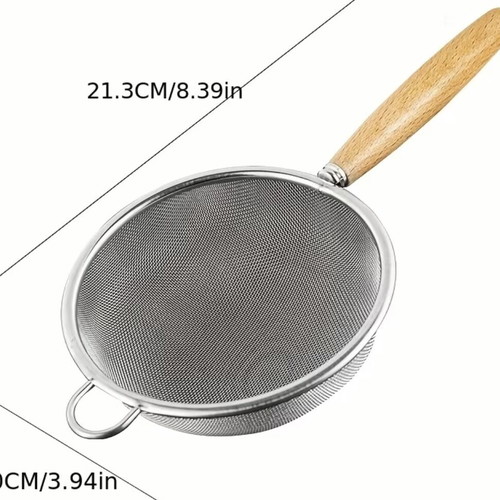 Strainer with wooden handle new, practical and convenient