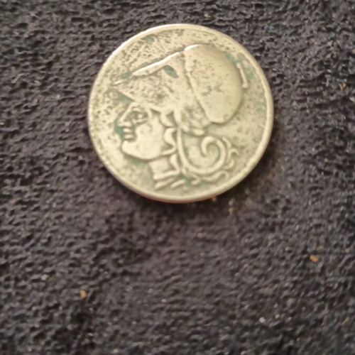 Rare Greek Coin 2 Drachmas 1926 used