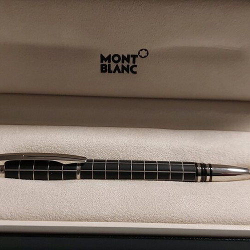 Mont Blanc Star Walker fineliner roller pen platinum new
